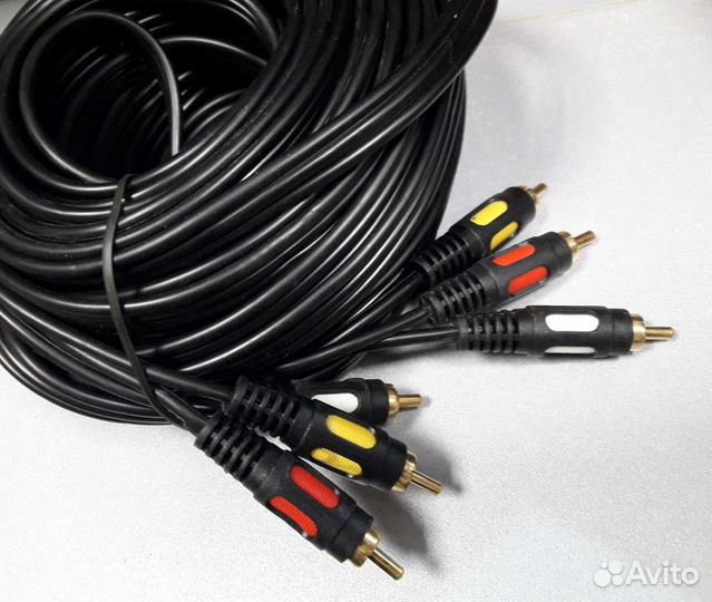 Кабель 3RCA-3RCA 15м