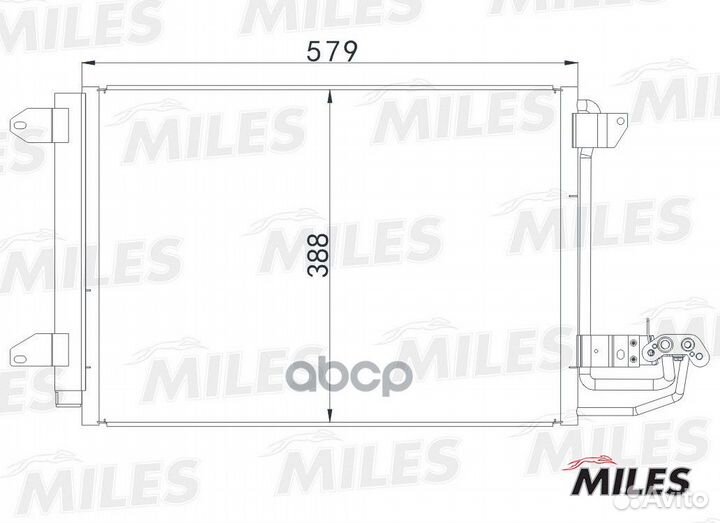 Miles Конденсер audi caddy / touran 2003