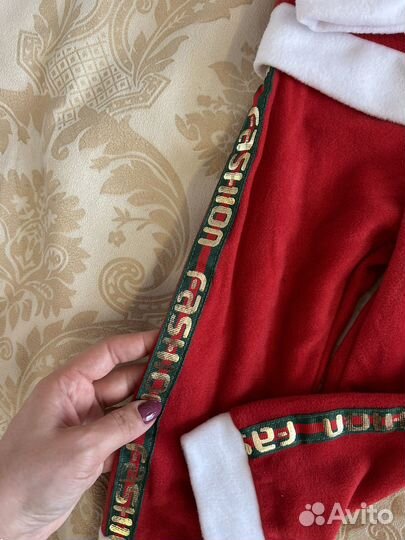 Костюм деда мороза новый 92-98