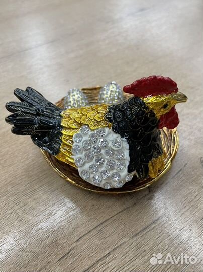 Шкатулки «Курочки» металлические