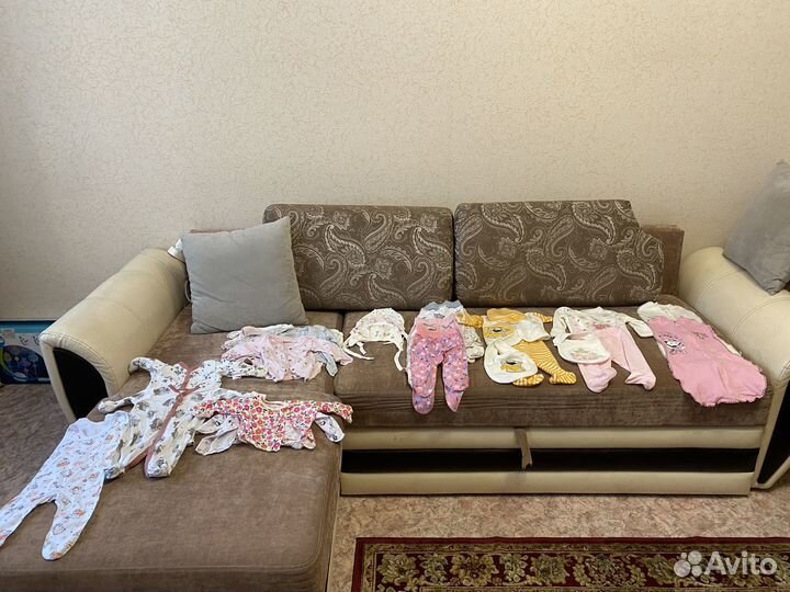 Детские вещи 56 62 пакетом на девочку