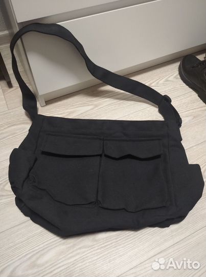 Сумка через плечо унисекс большая