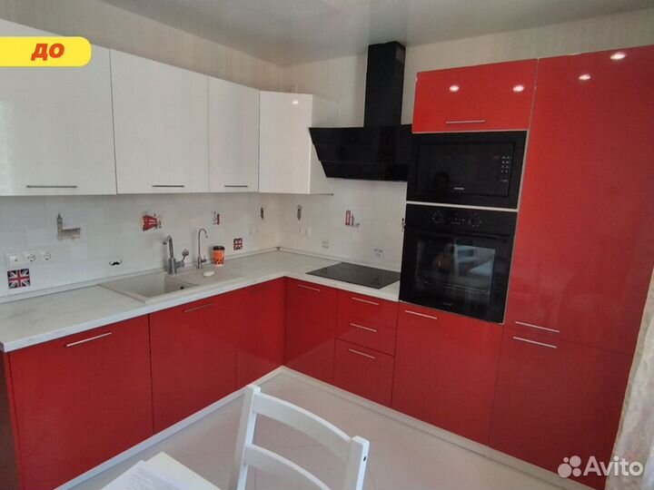 Апгрейд кухни с заменой фасадов столешницы