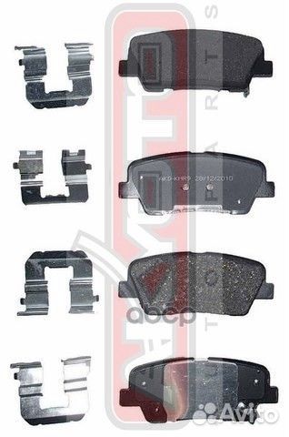 Колодки тормозные дисковые задние AKD-KMR9 akyoto