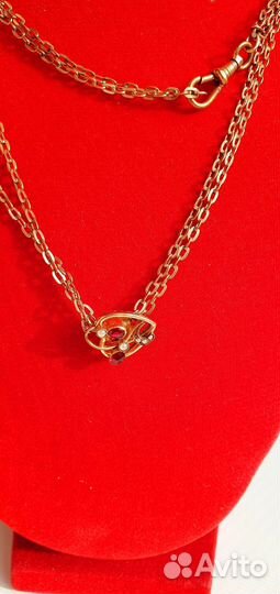 Антикварное колье - цепь бегунок золото дубле 300