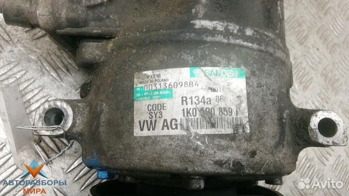 Компрессор кондиционера Skoda Superb 2 2008