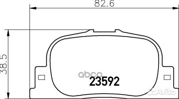 Колодки тормозные дисковые зад (PF-1431) NP