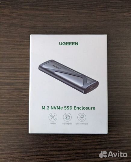 Внешний бокс для SSD M.2 Nvme / ugreen CM400