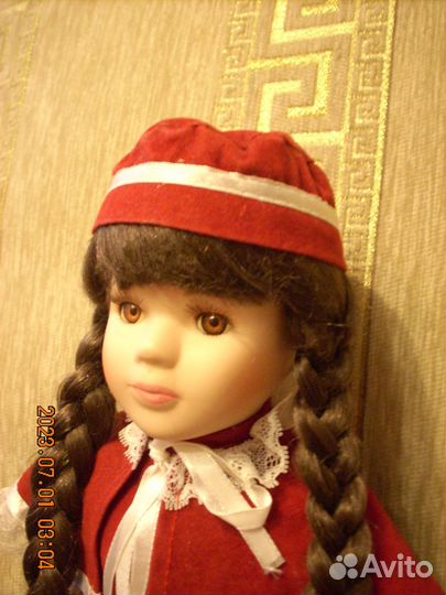 Французская фарфоровая кукла 40 см из Бельгии