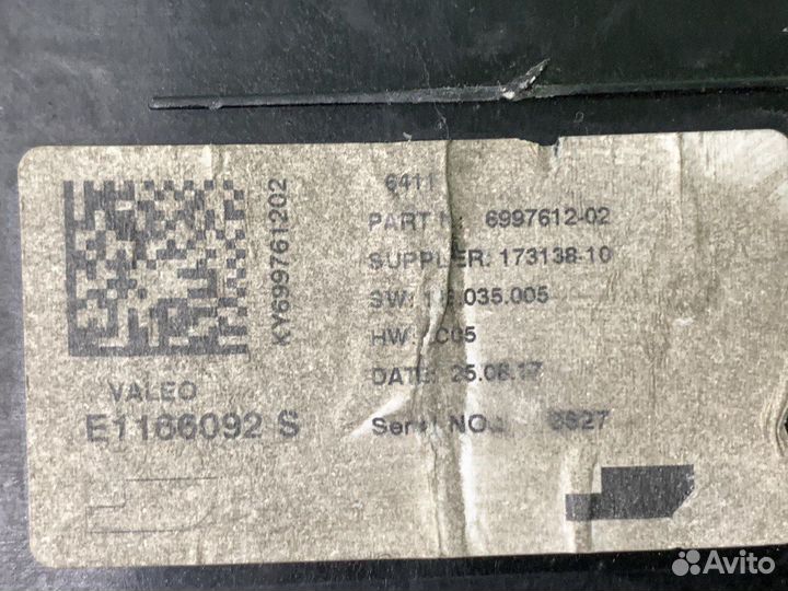 Панель управления климатом BMW F30 F36 F80 F20