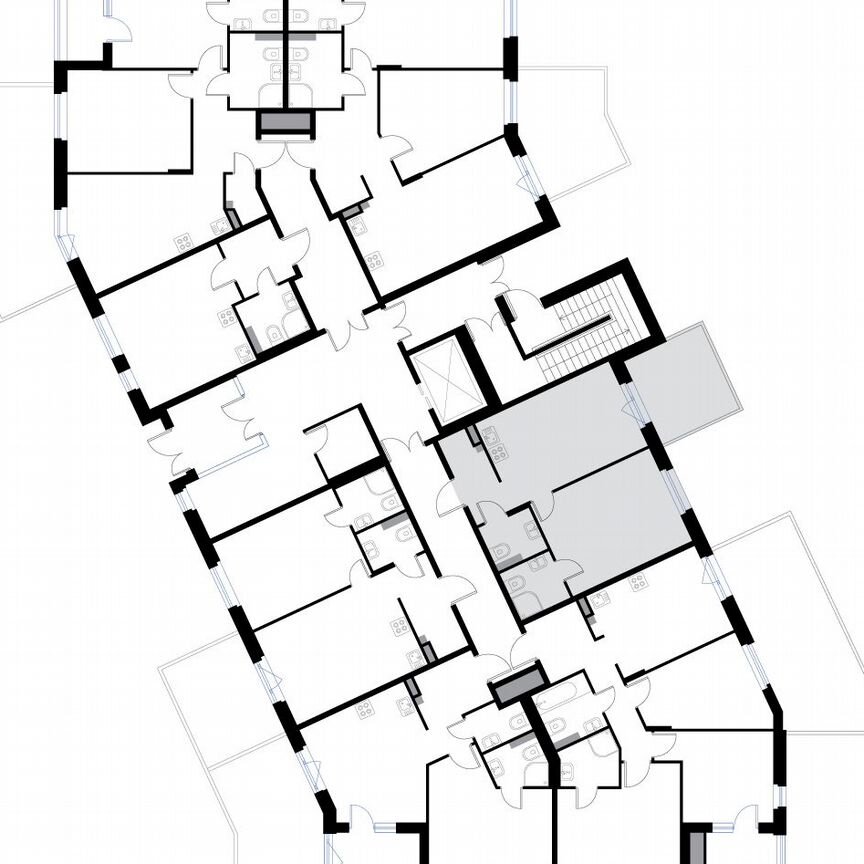 1-к. квартира, 43,2 м², 1/3 эт.