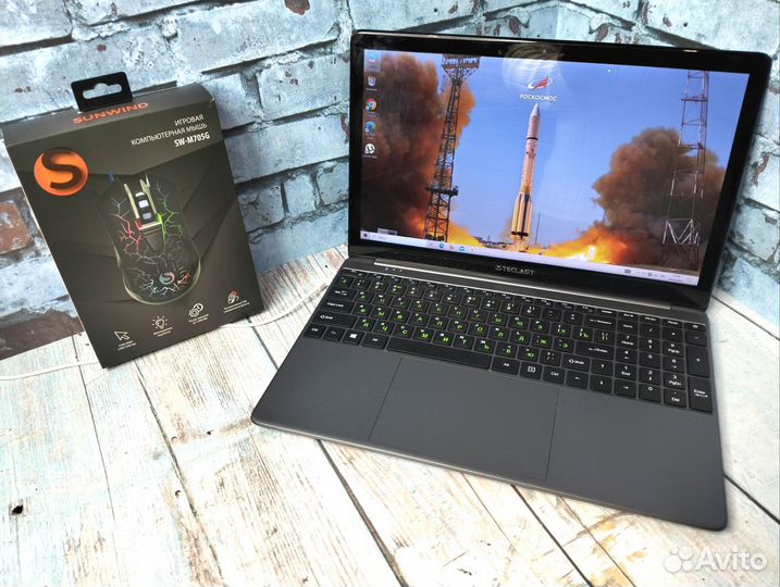 Свежий Teclast 4 ядра/ RAM 6/ Celeron/ Full HD