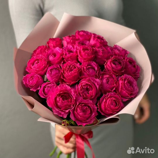 Кустовые розы/пионовидные/доставка Рязань