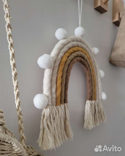 Радуга панно макраме