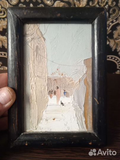 Картина маслом, на дереве