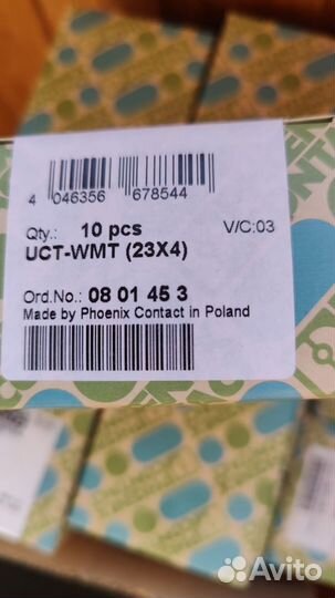 Phoenix contact UCT-WMT (23X4) маркировка