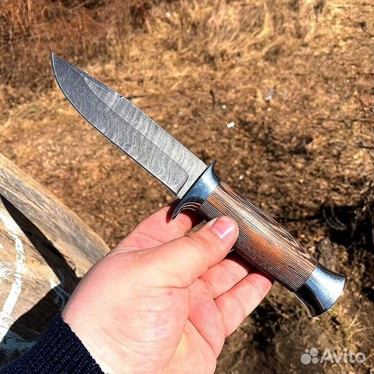 Охотничий нож Лидер Дамаск 1400 слоев