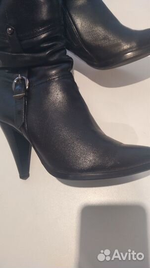 Сапоги женские зимние кожаные 37