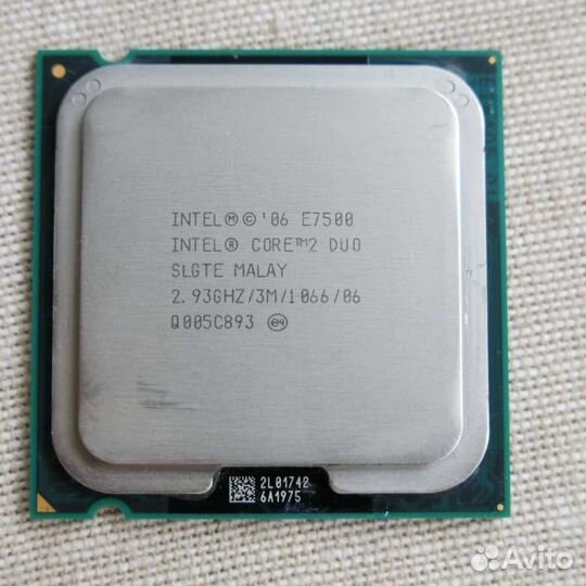 Процессоры intel core 2 duo P4.Celeron(слот775 б.у