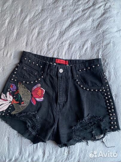 Шорты джинсовые pull and bear