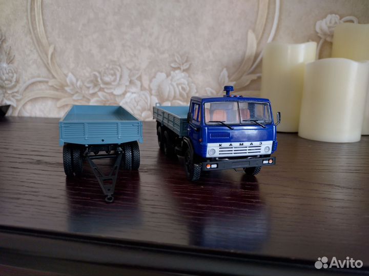 Модель Камаз 5320 с прицепом гкб 8350