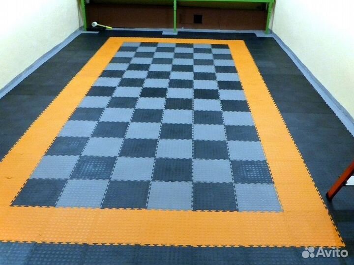 Модульная плитка пвх для гаража