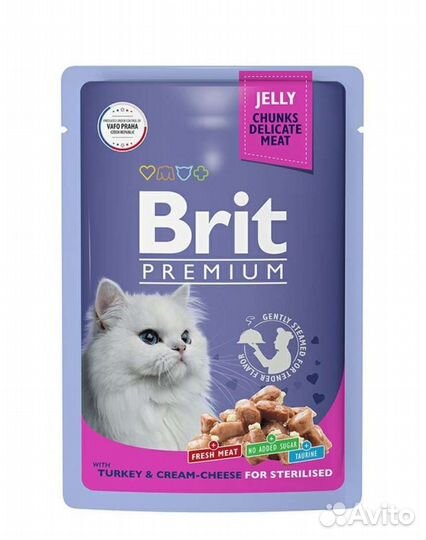 Brit premium корм для кошек в паучах