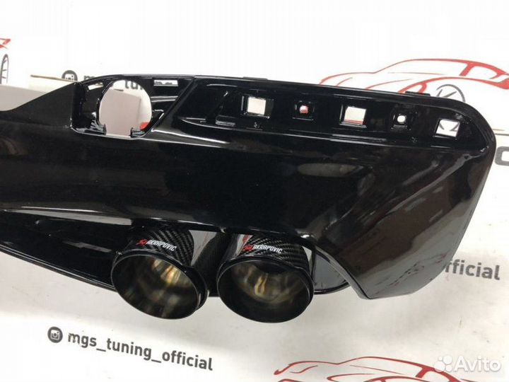 Диффузор BMW G30 M-Performance + Akrapovic black