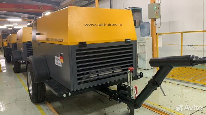 Дизельный передвижной винтовой компрессор (7 Бар)