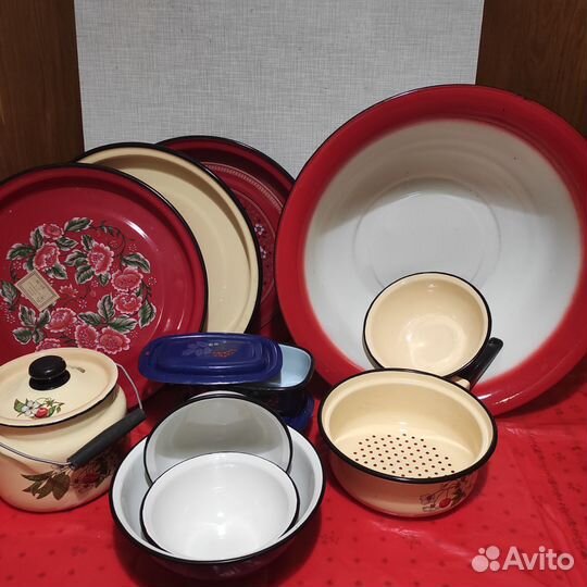 Эмалированная посуда СССР новая