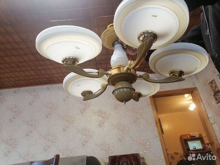 Люстра потолочная подвесная бу