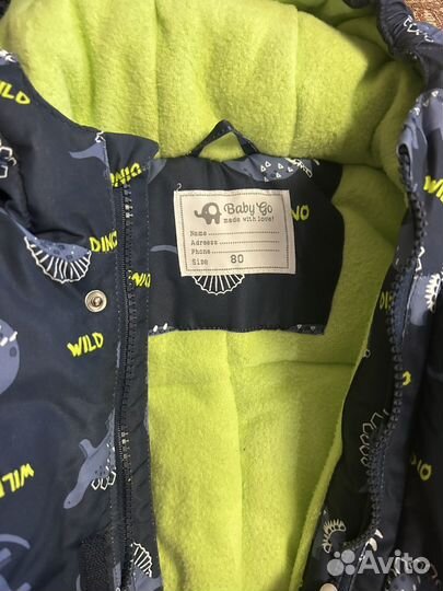 Зимний комбинезон для мальчика 80