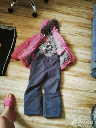 Зимний костюм для девочки размер 110