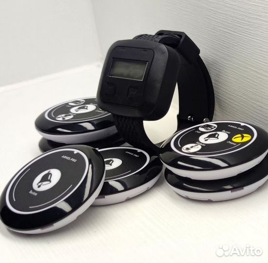 Кнопка вызова официанта модель Смайл с часами