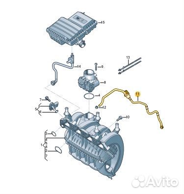 Трубка Volkswagen Polo CWV 279652 2017
