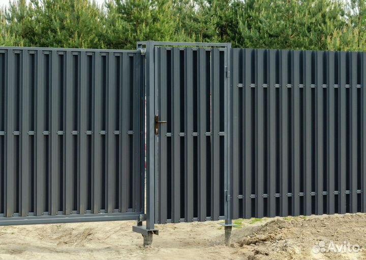 Откатные ворота установка под ключ