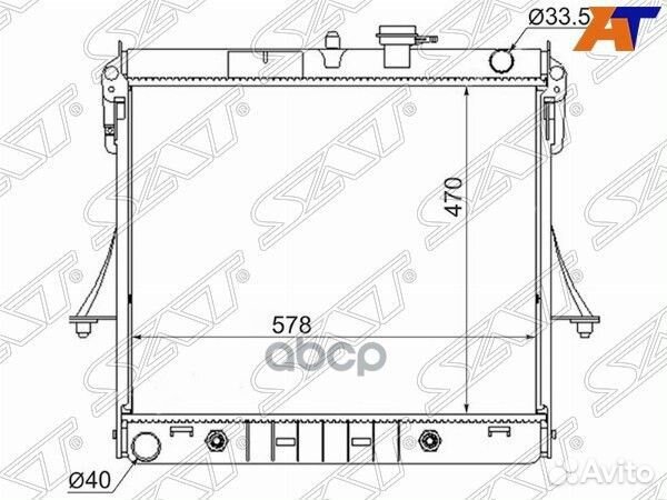 Радиатор Hummer H3 05-10 HM0001 Sat