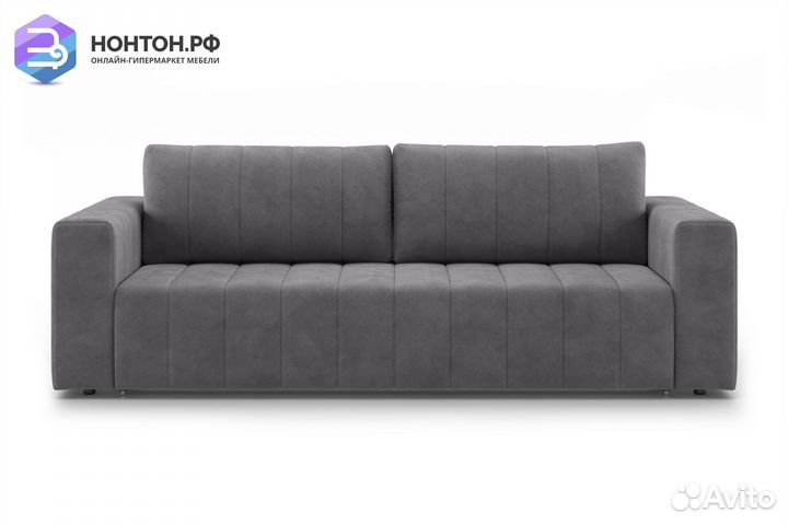 Диван еврокнижка Малибу серый