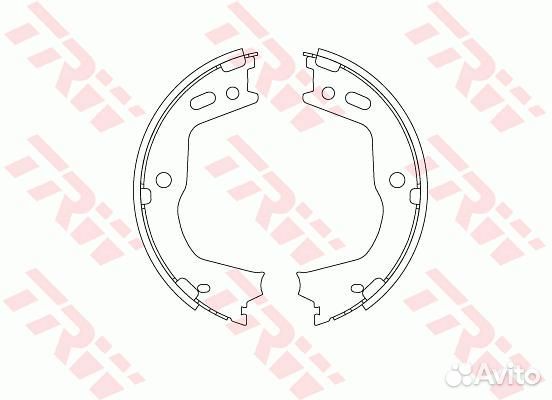 TRW GS8803 Колодки стояночного тормоза hyundai SAN