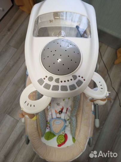 Детские электронные качели шезлонг