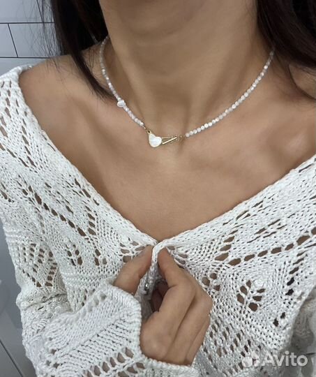 Чокер из перламутра