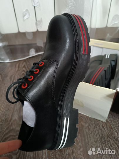 Полуботинки женские 39- 38 р из натуральной кожи