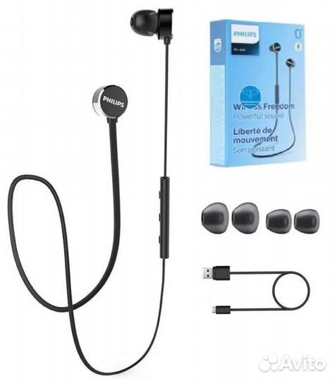 Philips taun102BK Black Беспроводная гарнитура