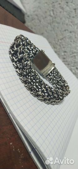 Серебряный браслет Император