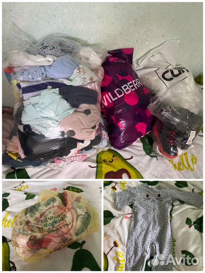 Вещи пакетом для девочки от 80