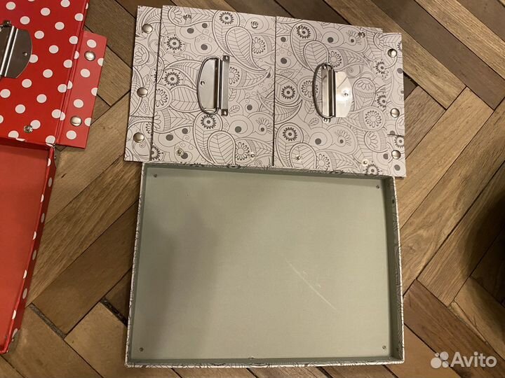 Коробка для хранения IKEA с заклепками и крышкой