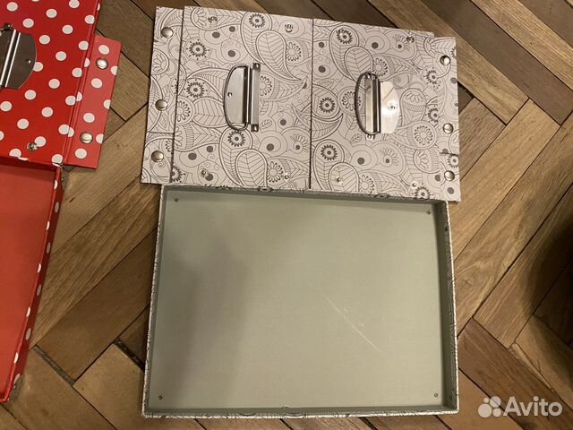 Коробка для хранения IKEA с заклепками и крышкой