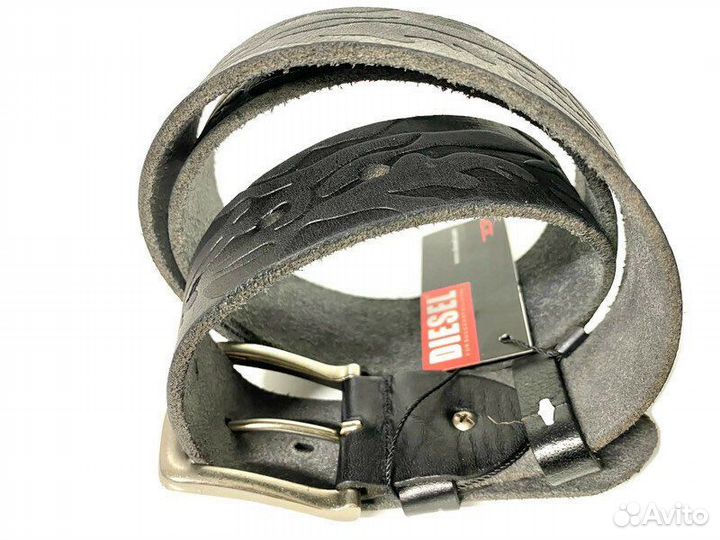 Ремень кожаный Diesel 1857 black