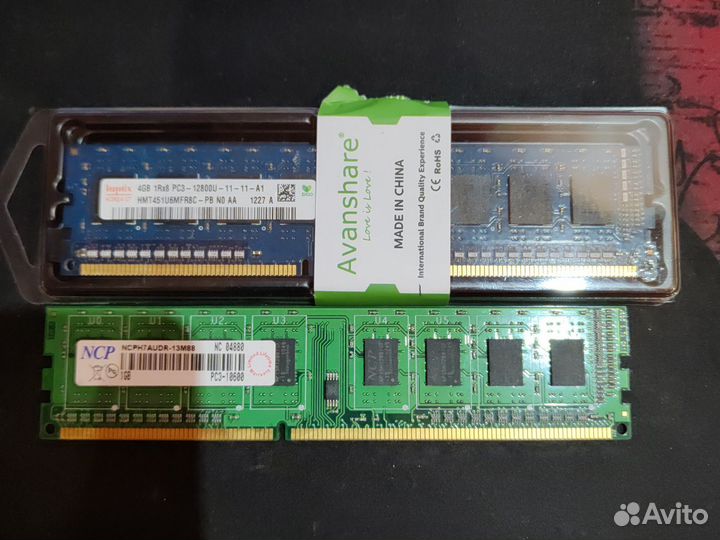 Оперативная память DDR3 1600 1 и 4 GB