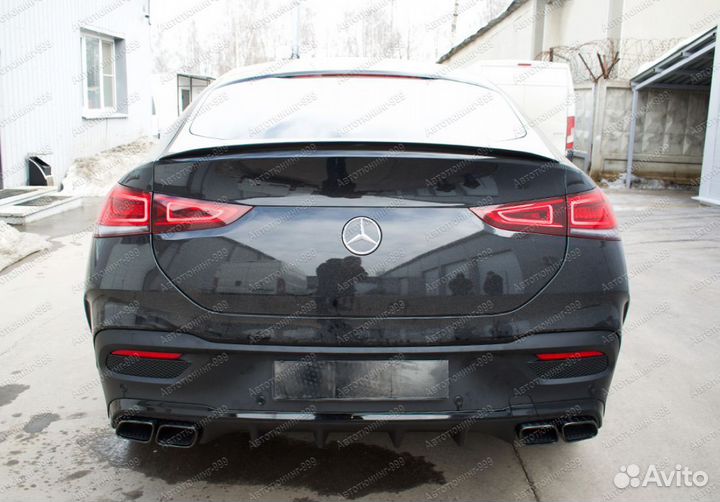 Mercedes gle coupe C167 диффузор насадками 63 amg